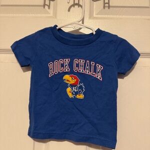 Rabbit Skins Blue Rock Chalk Kids T-Shirt